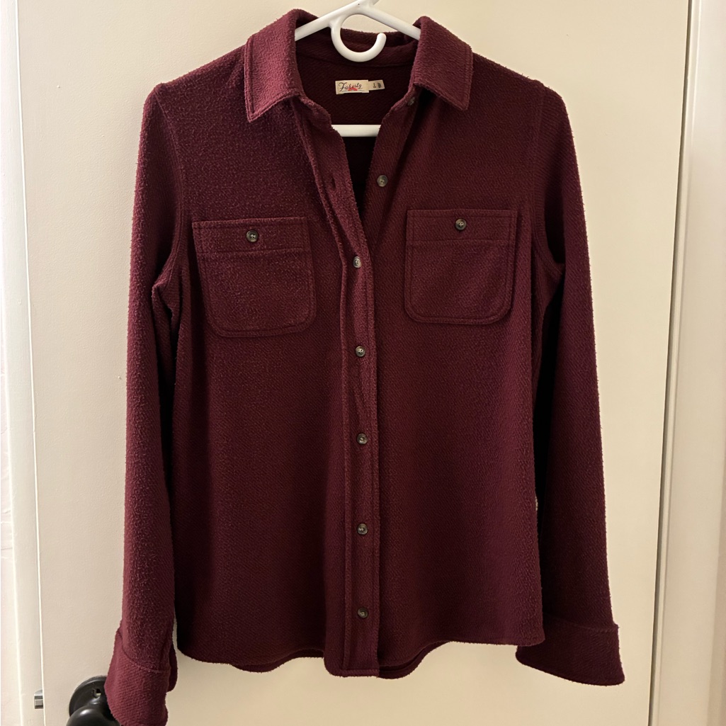 Faherty Burgundy Legend Shirt